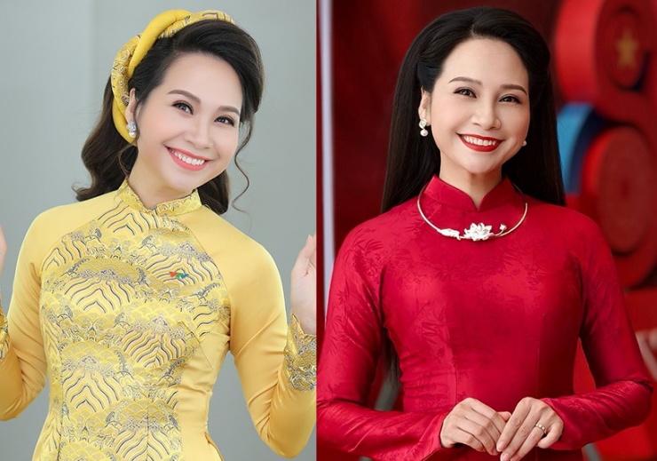 BTV Mỹ Lan gắn liền với hình ảnh tà áo dài truyền thống thướt tha mỗi khi xuất hiện. So với hơn 10 năm trước, nhan sắc MC sinh năm 1985 gần như không thay đổi nhiều.