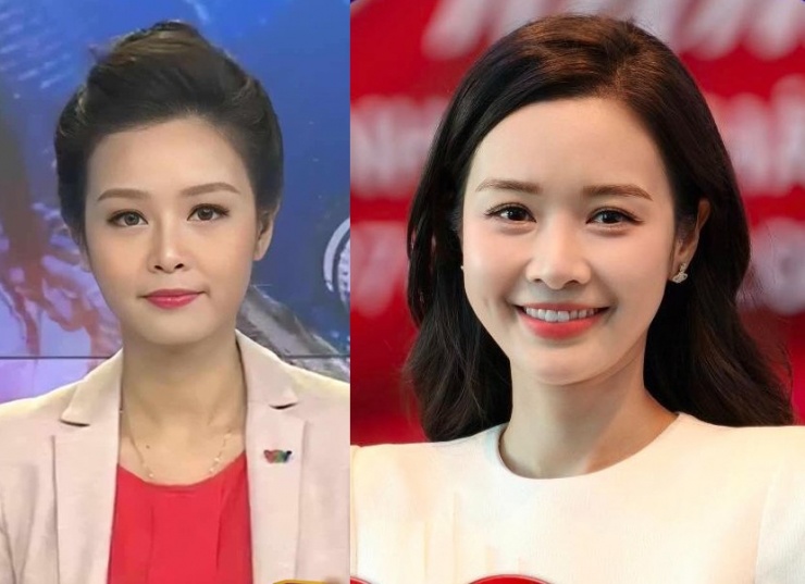 Gương mặt đầy đặn hơn theo thời gian cùng lối trang điểm hiện đại giúp BTV Minh Hằng như 'lão hóa ngược' khi so sánh với hình ảnh cách đây khoảng 10 năm.