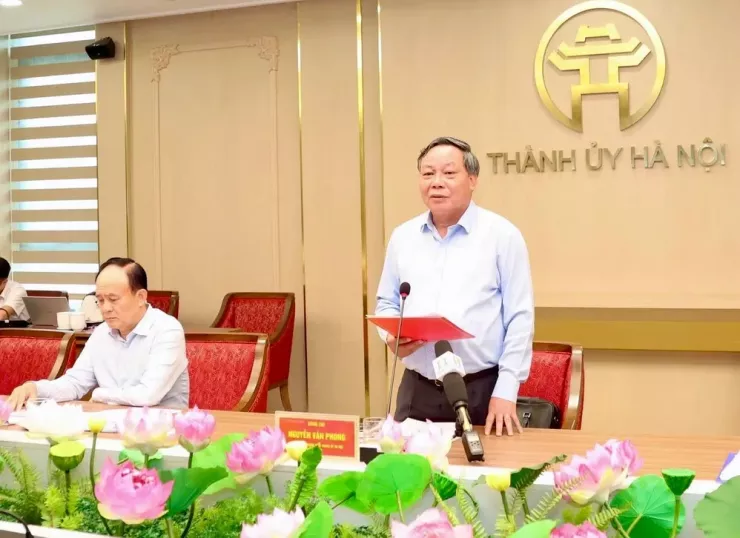 Phó Bí thư Thành uỷ Hà Nội Nguyễn Văn Phong. Ảnh: VT