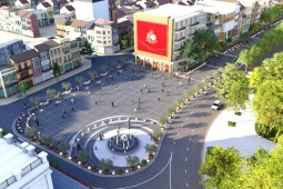 Hình ảnh phối cảnh mới của quảng trường Đông Kinh Nghĩa Thục