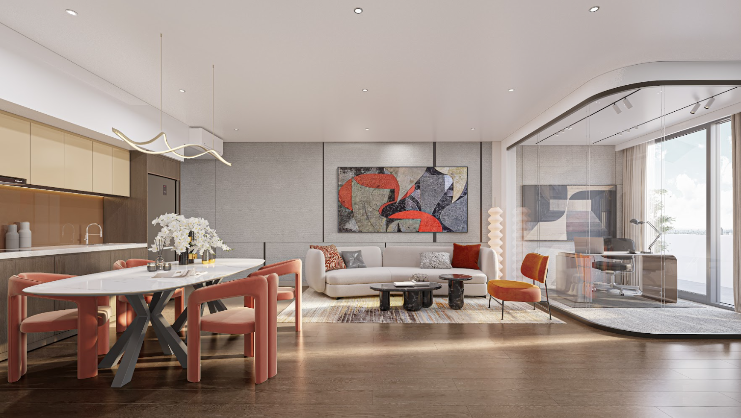 Căn hộ tại Masteri Sky Quarter hài hòa giữa công năng tối ưu và thiết kế đậm chất duy mỹ