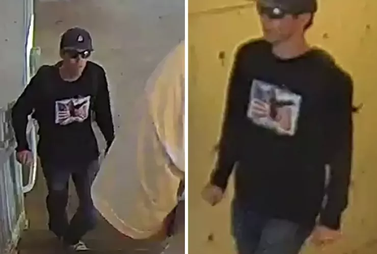 Hình ảnh FBI công bố để truy tìm người mà cơ quan này muốn thẩm vấn, liên quan vụ ông Charlie Kirk bị bắn. Ảnh: FBI