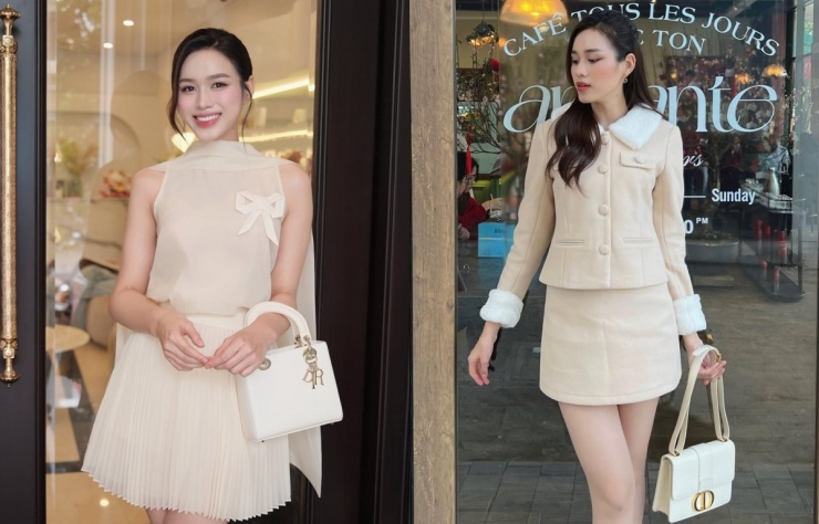 Là fan của Dior, Đỗ Thị Hà có vài chiếc của hãng mốt Pháp, trong đó có túi Lady 170 triệu đồng và 30 Montaigne 100 triệu đồng.