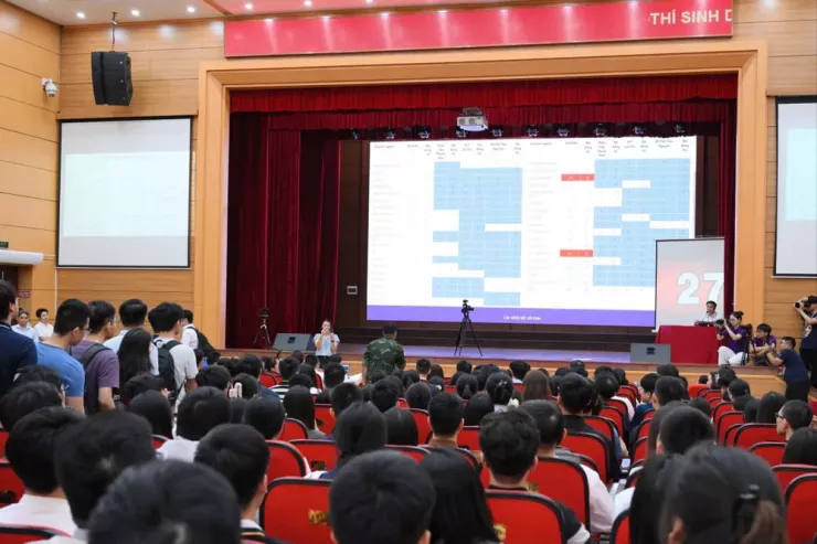 Matching Day tại Trường Đại học Y Hà Nội ngày 9-9. Ảnh: NTCC