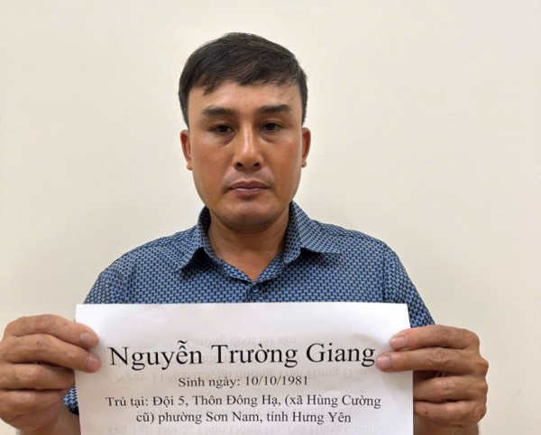 Đối tượng Nguyễn Trường Giang.