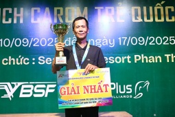 Cao Nhân Minh Quân vô địch bi-a quốc gia, ngược dòng ở trận "siêu kinh điển"