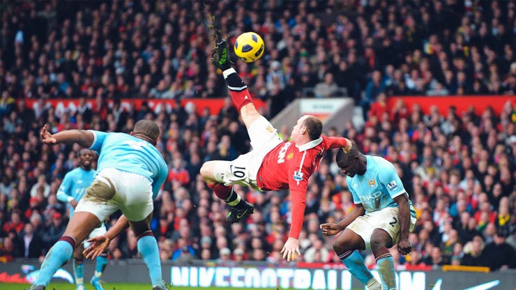 Rooney ghi 1 trong những bàn thắng đẹp nhất lịch sử các trận derby Manchester