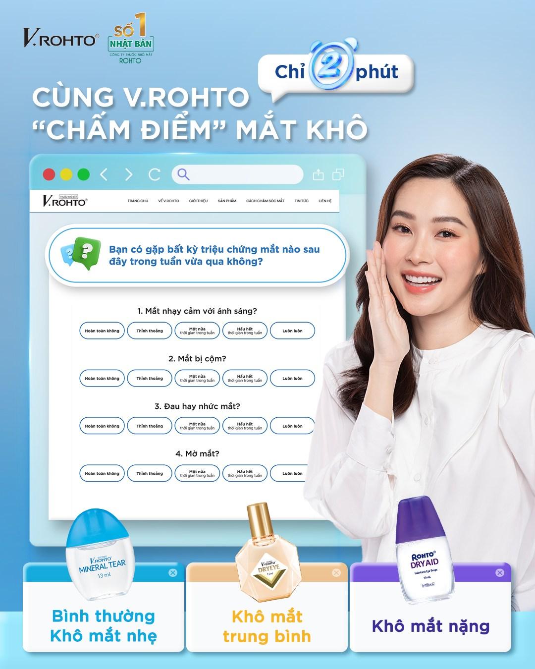 Dành 2 phút thực hiện bài kiểm tra khô mắt để hiểu rõ hơn về sức khỏe thị lực của mình