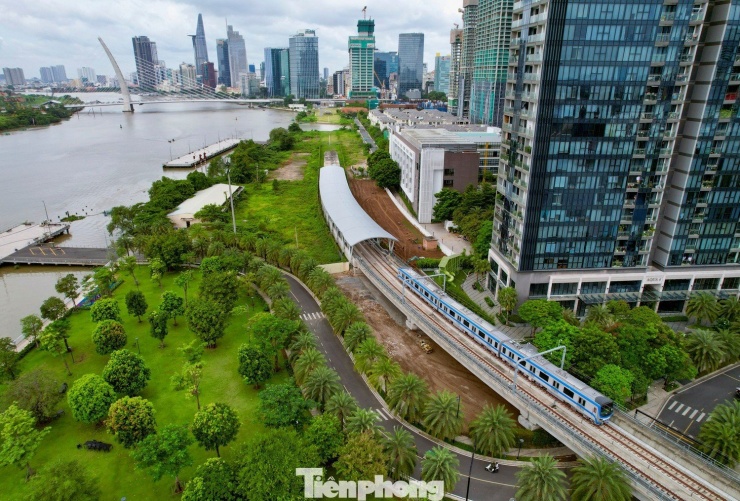 Khu vực ga ngầm Ba Son thuộc tuyến metro số 1 TPHCM. Ảnh: Duy Anh