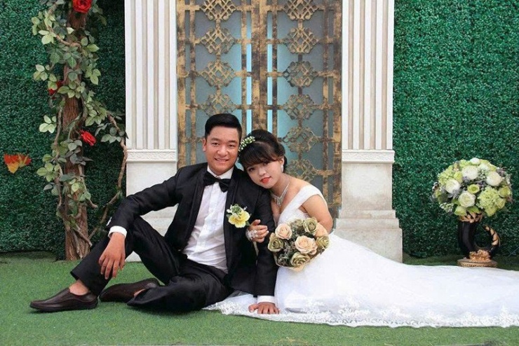 Vợ chồng chị Vân kết hôn năm 2017