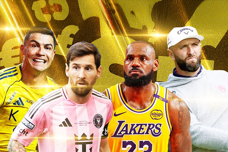 10 VĐV kiếm tiền khủng nhất 2025: Ronaldo độc tôn, thu nhập cao gần gấp đôi Messi