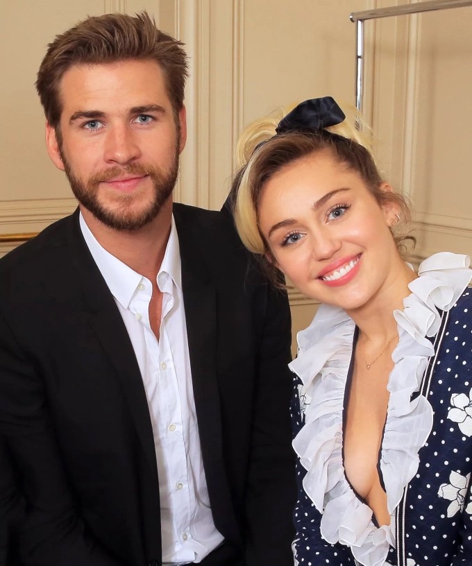 Liam và Miley Cyrus ngày còn bên nhau. Ảnh: Rex