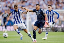 Bóng đá - Video bóng đá Real Sociedad - Real Madrid: Rực rỡ Mbappe, thẻ đỏ lãng xẹt (La Liga)