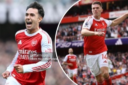 Bóng đá - Rực rỡ Arsenal: Zubimendi lập siêu phẩm vô lê, Eze dọn cỗ cho Gyokeres ghi bàn