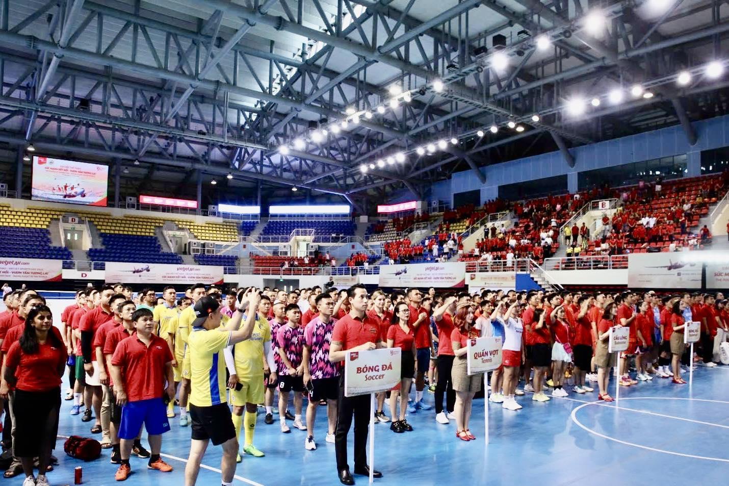 Các vận động viên Vietjet Sports Day 2025 háo hức trước thềm khai mạc sự kiện