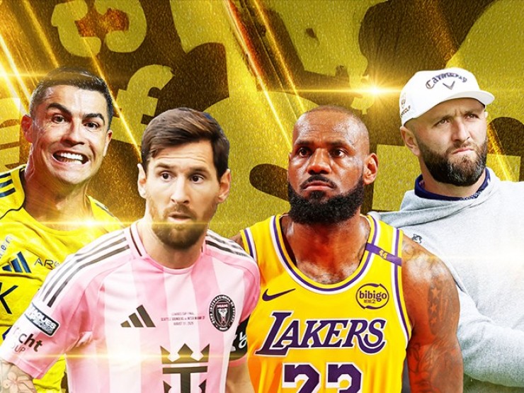 10 VĐV kiếm tiền khủng nhất 2025: Ronaldo độc tôn, thu nhập cao gần gấp đôi Messi