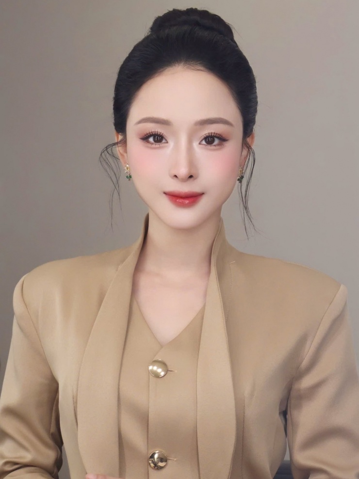 Hoa hậu Trương Hồ Phương Nga tạo hình nữ doanh nhân.