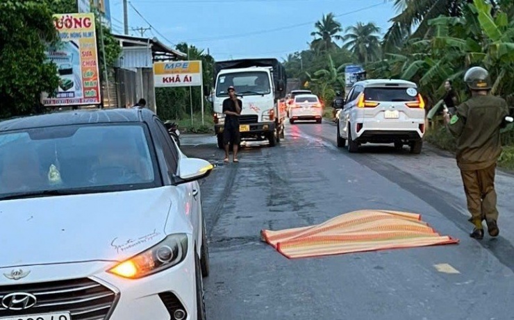 Hiện trường nơi ông L. tử vong.