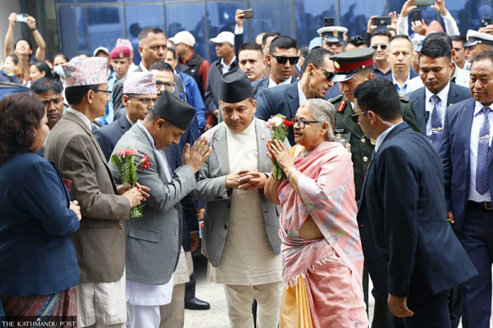 Bà Sushila Karki chính thức đảm đương nhiệm vụ thủ tướng lâm thời Nepal vào ngày 14-9. Ảnh: Kathmandu Post