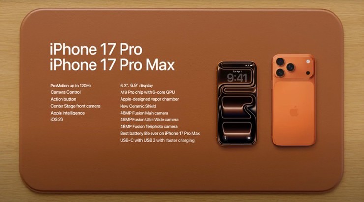 Một số điểm nhấn trên iPhone 17 Pro.