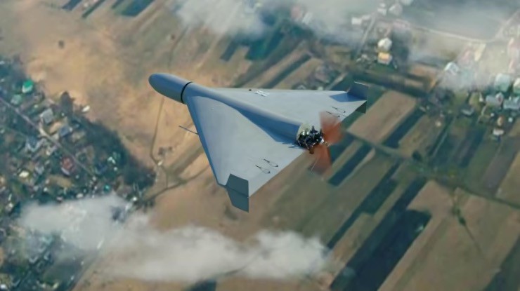 Mẫu UAV tầm xa Geran-2 của Nga. Ảnh: Ukrainska Pravda.