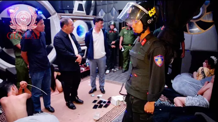 Lãnh đạo Công an tỉnh Gia Lai trực tiếp chỉ đạo tại hiện trường.