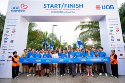 Giải chạy bộ UOB Heartbeat Run 2025 gây quỹ hơn 940 triệu đồng