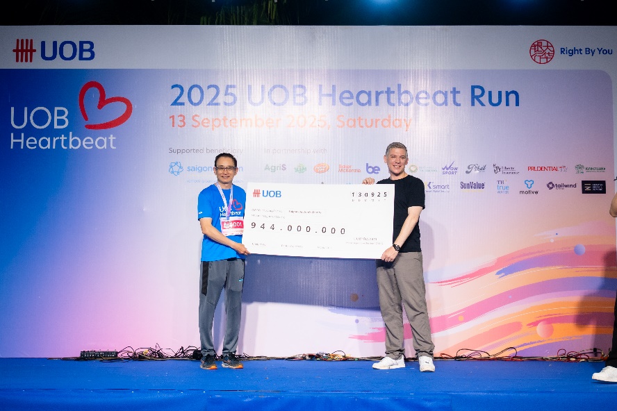 Ngân hàng UOB Việt Nam gây quỹ đạt kỷ lục hơn 940 triệu đồng thông qua Giải chạy bộ UOB Heartbeat 2025