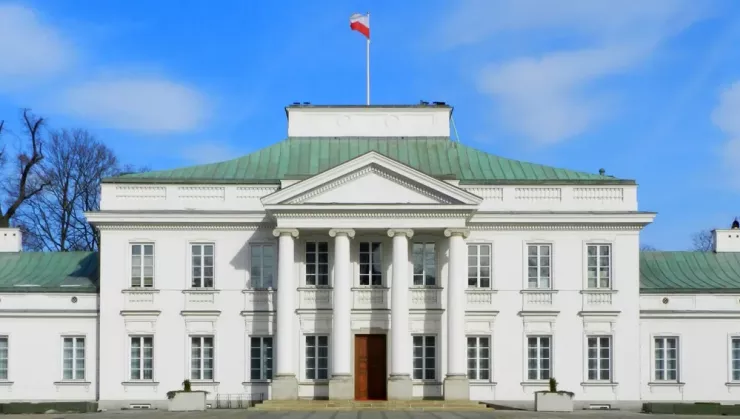Điện Belweder ở thủ đô Warsaw, là nơi ở chính thức của tổng thống Ba Lan. Ảnh: WIKIPEDIA COMMONS