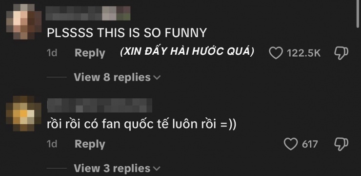 Đa phần bình luận trên video về Juky San đều đến từ khán giả quốc tế.