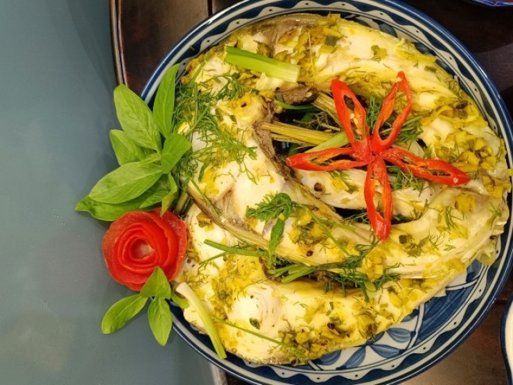 Cá làm món này không hề tanh, vị ngọt thanh, ít dầu mỡ