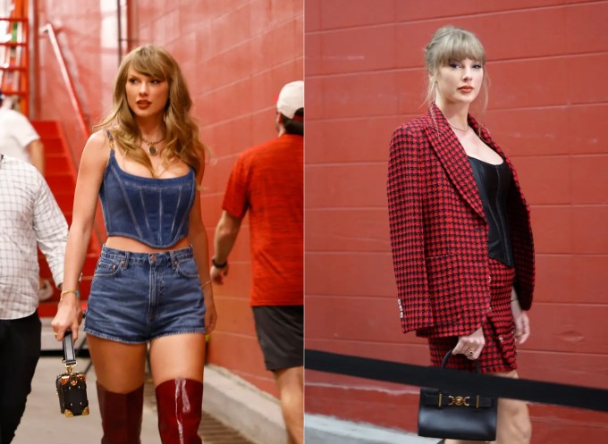 Taylor Swift tới sân vận động Arrowhead những lần trước. Ảnh: AFP