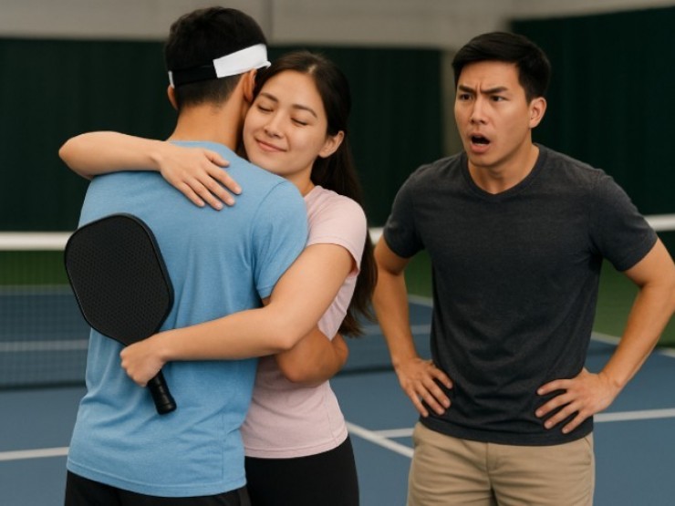 Chồng “tăng xông“ khi vợ ôm nam VĐV đánh cặp: Tuân thủ “5 không“ trong pickleball