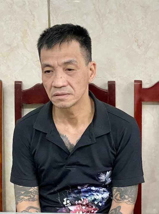 Nguyễn Hải Long (tức Long "tròn") thời điểm bị bắt. Ảnh: Công an Thanh Hóa