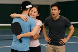 Thể thao - Chồng "tăng xông" khi vợ ôm nam VĐV đánh cặp: Tuân thủ "5 không" trong pickleball