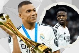Vinicius ngày càng sa sút, sớm đầu hàng Mbappe trong cuộc đua giành số 1 ở Real