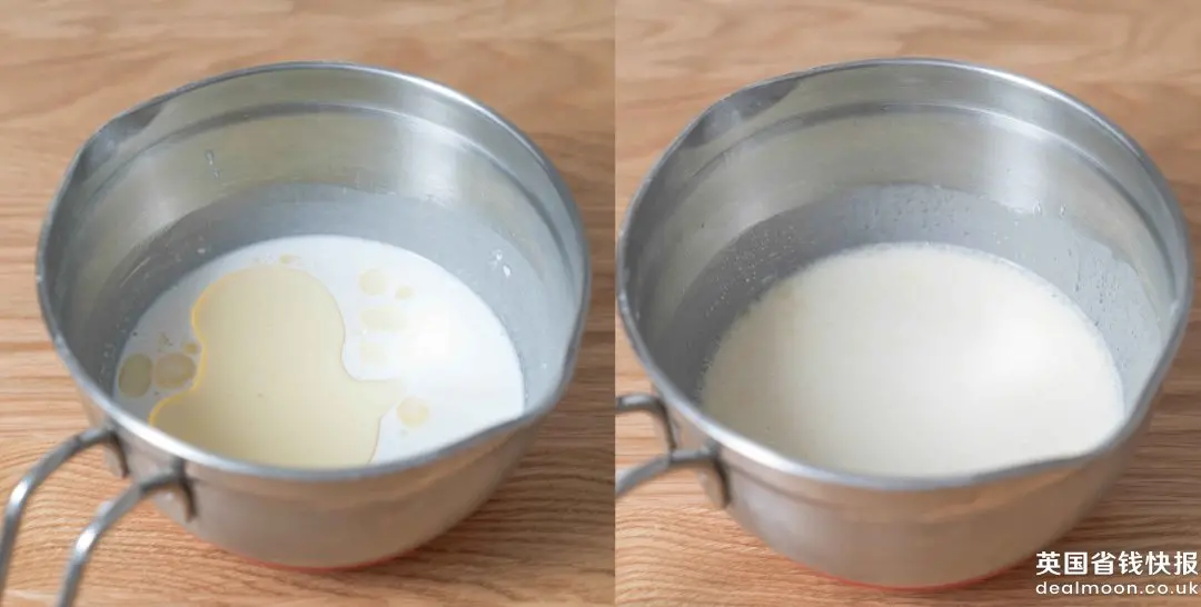 Thêm dầu bắp, khuấy đều.