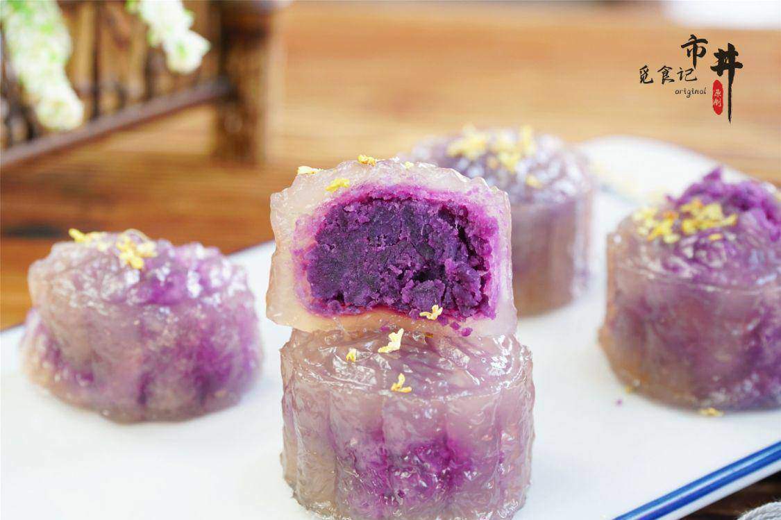 Cách làm bánh trung thu “thủy tinh” từ bột báng và khoai tím, tốt cho sức khỏe - 9