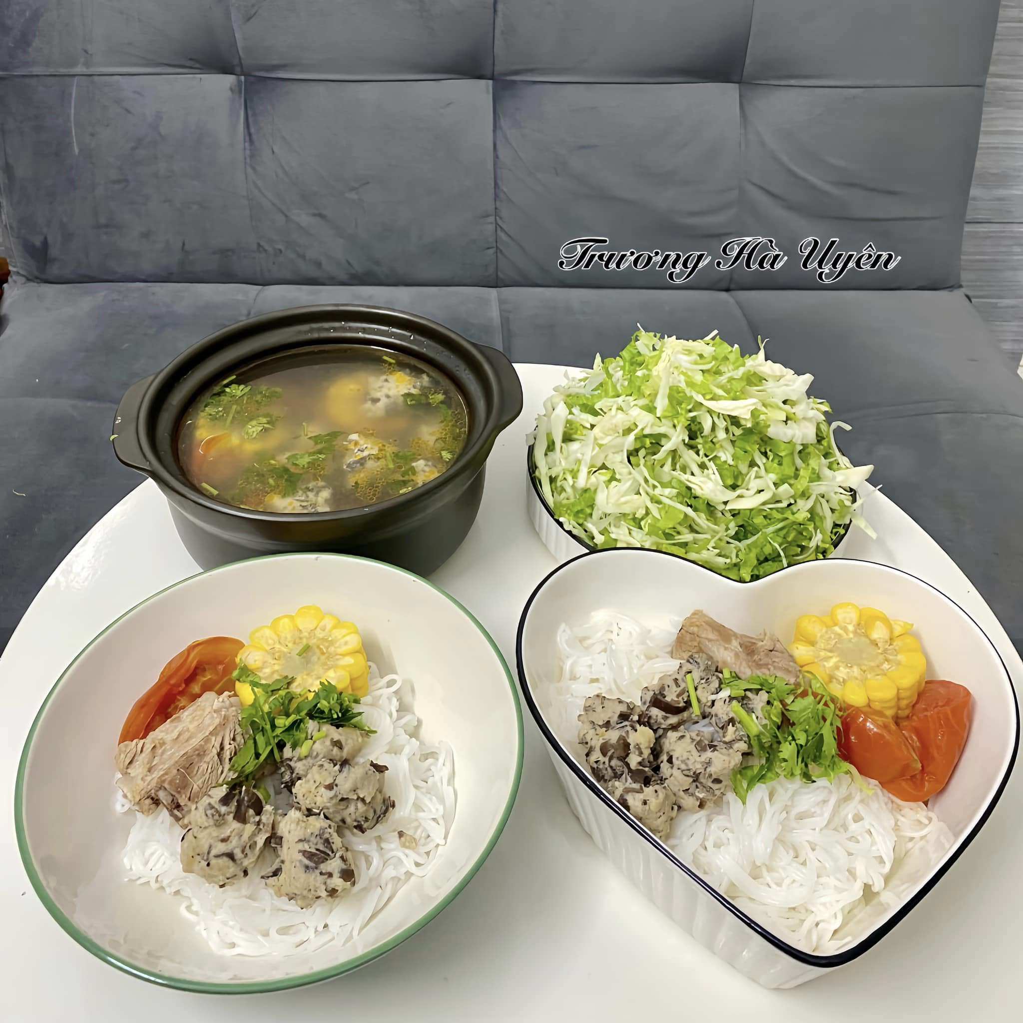 Bún mọc sườn