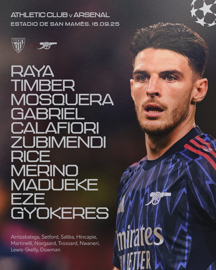 Trực tiếp bóng đá Athletic Bilbao - Arsenal: Trossard "kết liễu" (Cúp C1) (Hết giờ) - 4