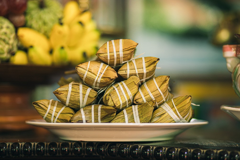 Bánh lá dừa.
