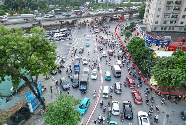 Nút giao ùn tắc nhất Linh Đàm được điều chỉnh ra sao? - 8