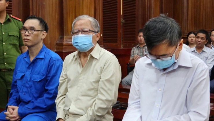 3 bị cáo tại phiên tòa. Ảnh: TRẦN MINH