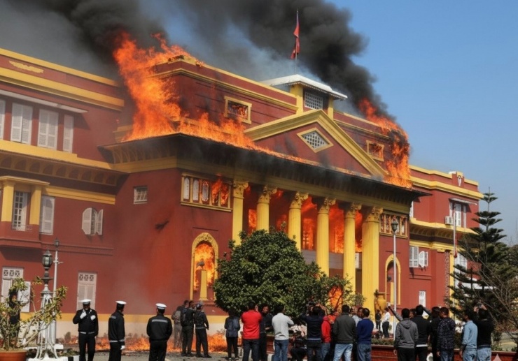 4 công trình biểu tượng của Nepal bị phá hoại vì biểu tình - 4