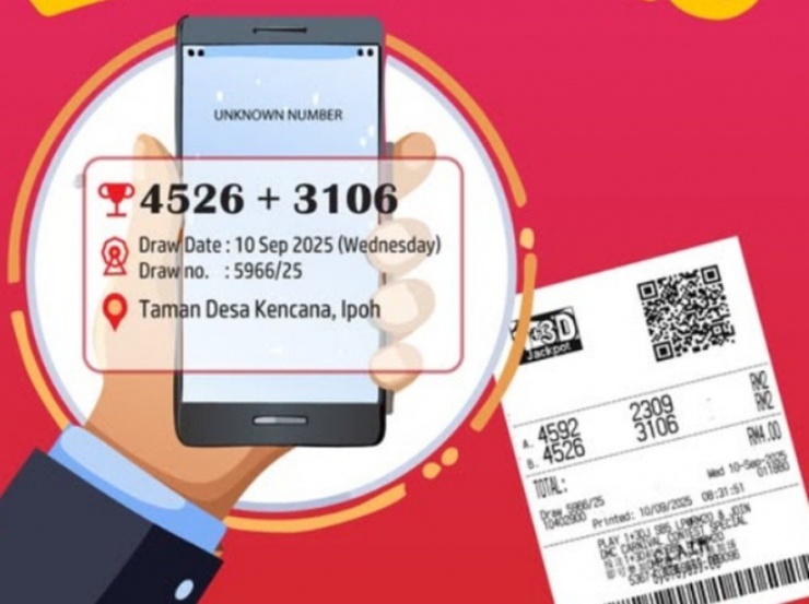 Mua xổ số theo số điện thoại lừa đảo, bà nội trợ ở Malaysia trúng 38 tỷ đồng