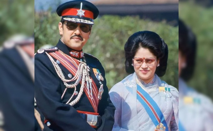 Vua Birendra Bir Bikram Shah Dev và Hoàng hậu Aishwarya Rajya Lakshmi Devi Shah. Ảnh: NDTV