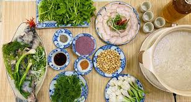 Các gia vị để ăn cháo ám. Ảnh internet