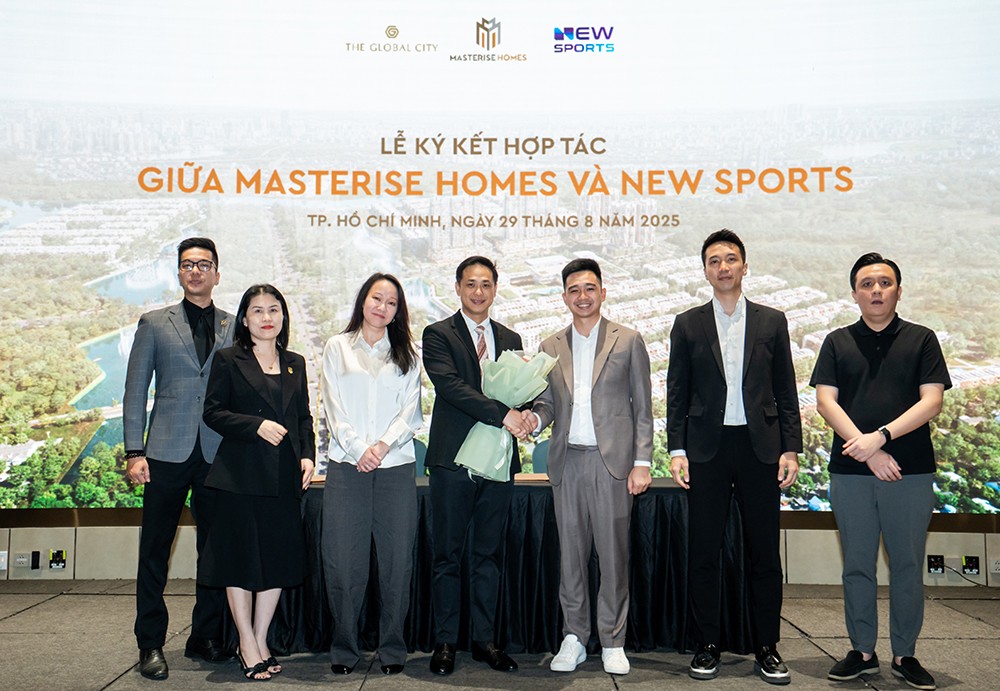 Đại diện Masterise Homes và New Sports tại Lễ ký kết hợp tác.