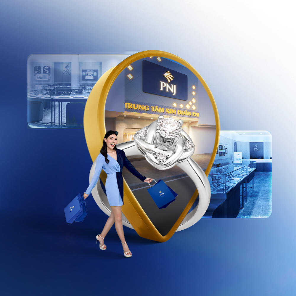 Tận hưởng ưu đãi đặc quyền tại “Chuỗi tọa độ – Ưu đãi trang sức”. Ảnh: PNJ
