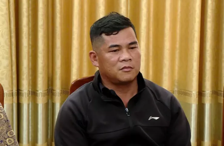 Ông Đỗ Văn Hữu tại cuộc làm việc tại phường Thiên Hương hôm 15-9 vừa rồi.